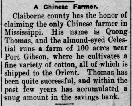 Farmer account in Oxford Eagle, 12 November 1903