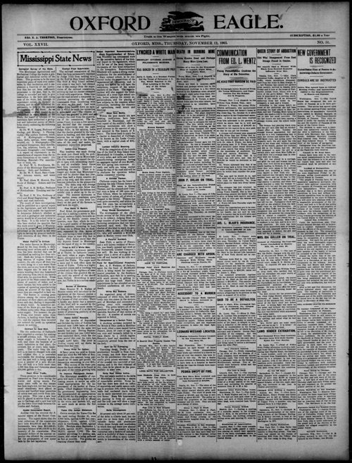 Full newspaper page with the article location outlined